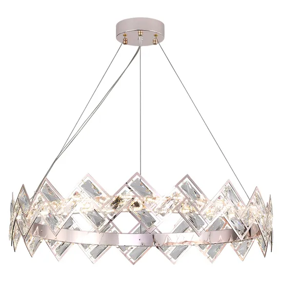 Décoration d'intérieur Salon Chambre Pendentif Lumière Suspendue Forme Ronde Moderne De Luxe K9 Clair Lustre En Cristal Éclairage À La Maison
