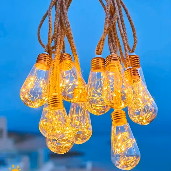 Usine extérieure de Noël clignotant LED String éclairage pour Noël bâtiment commercial vacances maison de fête palmier décoration de mariage